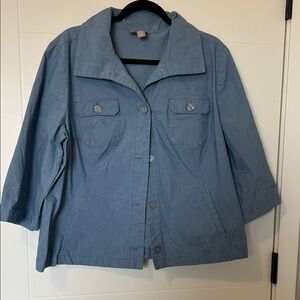 Chico’s Blue Jacket/Light Long Sleeve